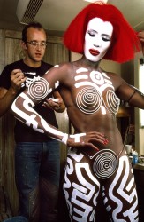 Keith Haring and Grace Jones, 1986