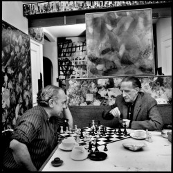 Xanti Schawinsky and Duchamp, New York 1961
