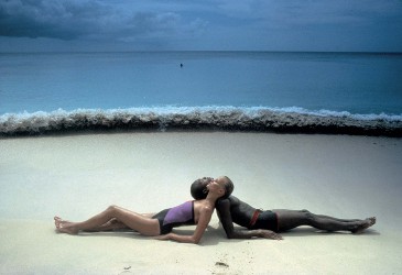 Couple on the beach - Barbados - 1984
