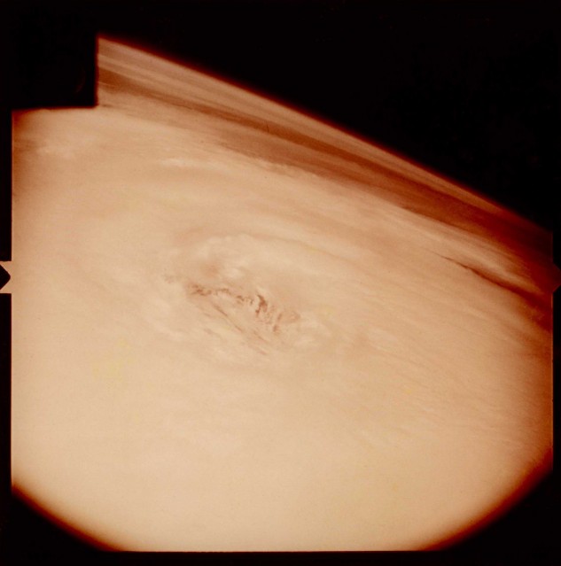 Mercury-Atlas 4, Eye of Hurricane Carla above Earth - Mercury