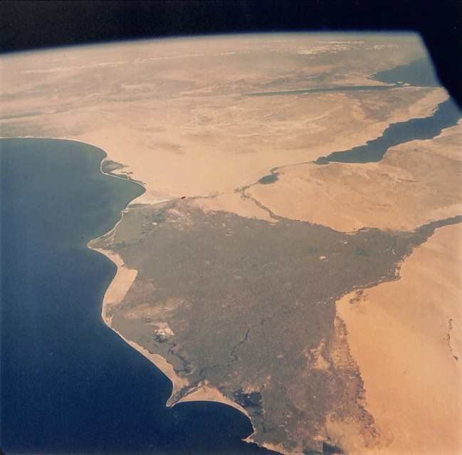 Nasa - Gemini 4, Egypt, Nile Delta, Israel, Red Sea - NASA