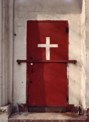 White Cross Red Door