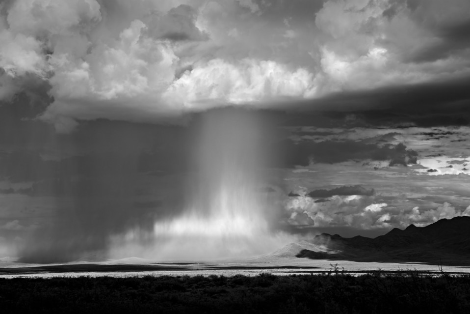 Monsoon Storm over Town - Mitch DOBROWNER