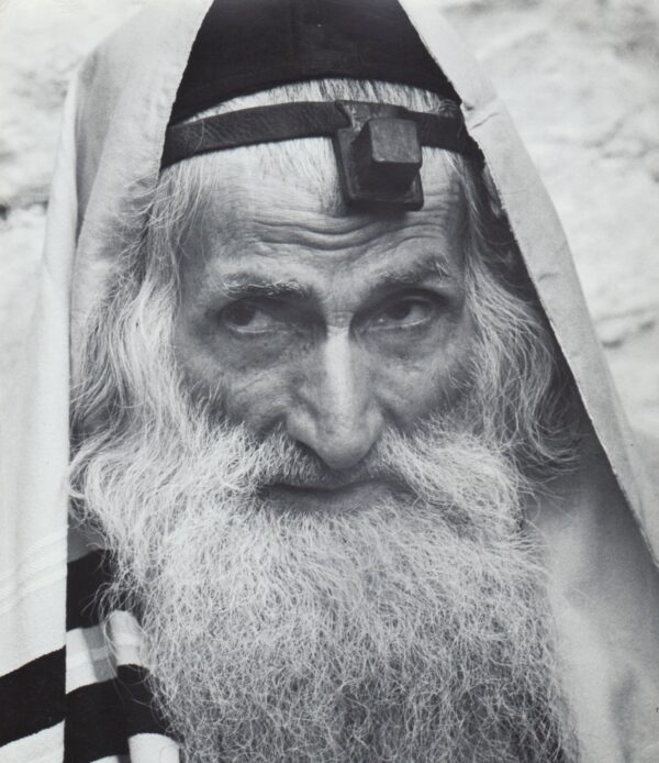 Talith and Tfillin. Lag Be'Omer in Meron, 1960