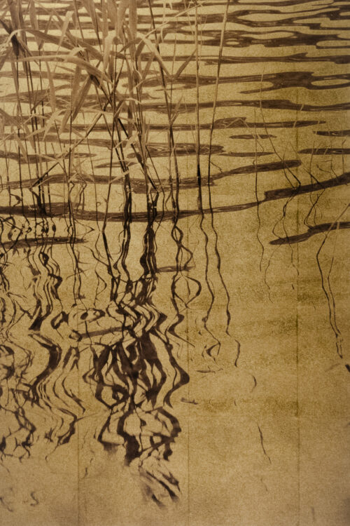 Mineko Orisaku Shirakaba Sea reflects Gold Gadcollection